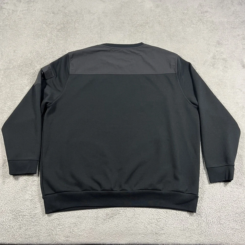 Polo Ralph Lauren Sweatshirt Mens 2XL Black Water Repellent Hybrid Crew Neck